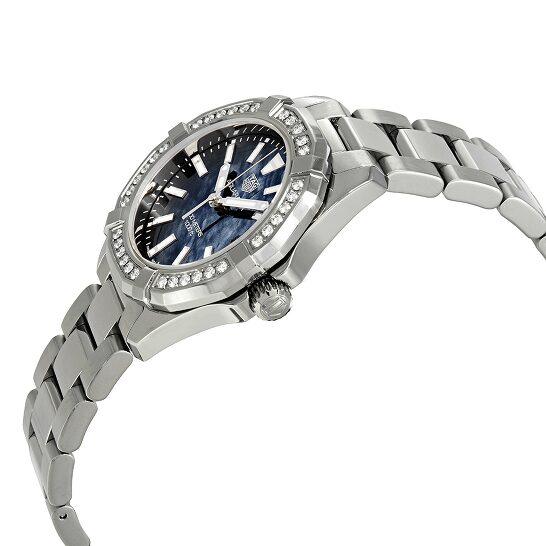  Shop Authentic Tag Heuer Aquaracer Quartz Diamonds Blue Dial Silver Steel Strap Watch for Women - WAY131N.BA0748 - Luxxuri