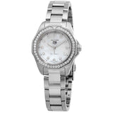  Shop Authentic Tag Heuer Aquaracer Professional 200 Quartz Diamond Mother of Pearl Dial Silver Steel Strap Watch for Women - WBP1417.BA0622 - Luxxuri