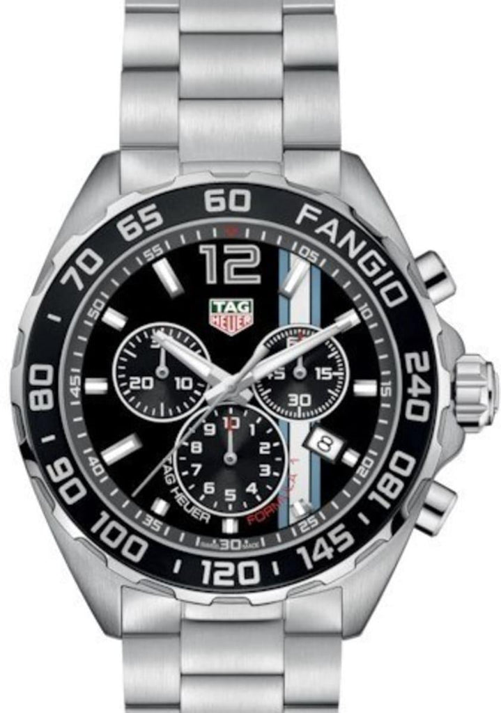  Shop Authentic Tag Heuer Formula 1 Chronograph Black Dial Silver Steel Strap Watch for Men - CAZ101H.BA0842 - Luxxuri