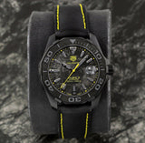 Shop Authentic Tag Heuer Aquaracer Calibre 5 Black NATO Strap Carbon Dial Watch for Men - WBD218B.FC6446 - Luxxuri