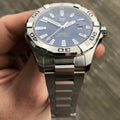  Shop Authentic Tag Heuer Aquaracer Calibre 5 Automatic Blue Dial Silver Steel Strap Watch for Men - WAY2012.BA0927 - Luxxuri
