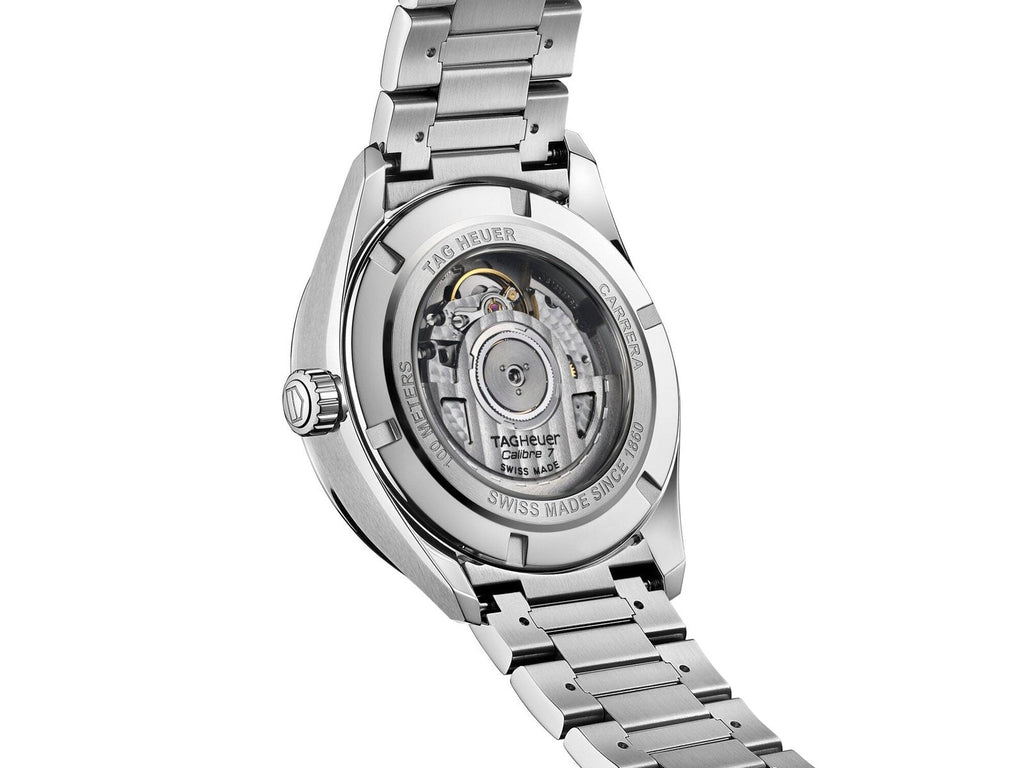 Shop Authentic Tag Heuer Carrera Twin Time Blue Dial Silver Steel Strap Watch for Men - WBN201A.BA0640 - Luxxuri