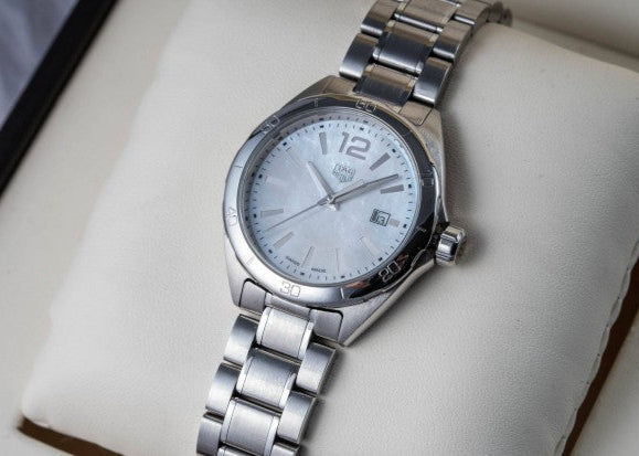  Shop Authentic Tag Heuer Formula 1 White Mother of Pearl Dial Watch for Women - WBJ1318.BA0666 - Luxxuri