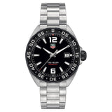  Shop Authentic Tag Heuer Formula 1 Quartz Black Dial Silver Steel Strap Watch for Men - WAZ1110.BA0875 - Luxxuri