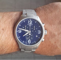  Shop Authentic Tissot T Sport Chrono XL Chronograph Blue Dial Silver Steel Strap Watch For Men - T116.617.11.047.00 - Luxxuri