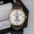  Shop Authentic Tissot Chemin Des Tourelles Powermatic 80 Silver Dial Brown Leather Strap Watch For Men - T099.407.36.038.00 - Luxxuri