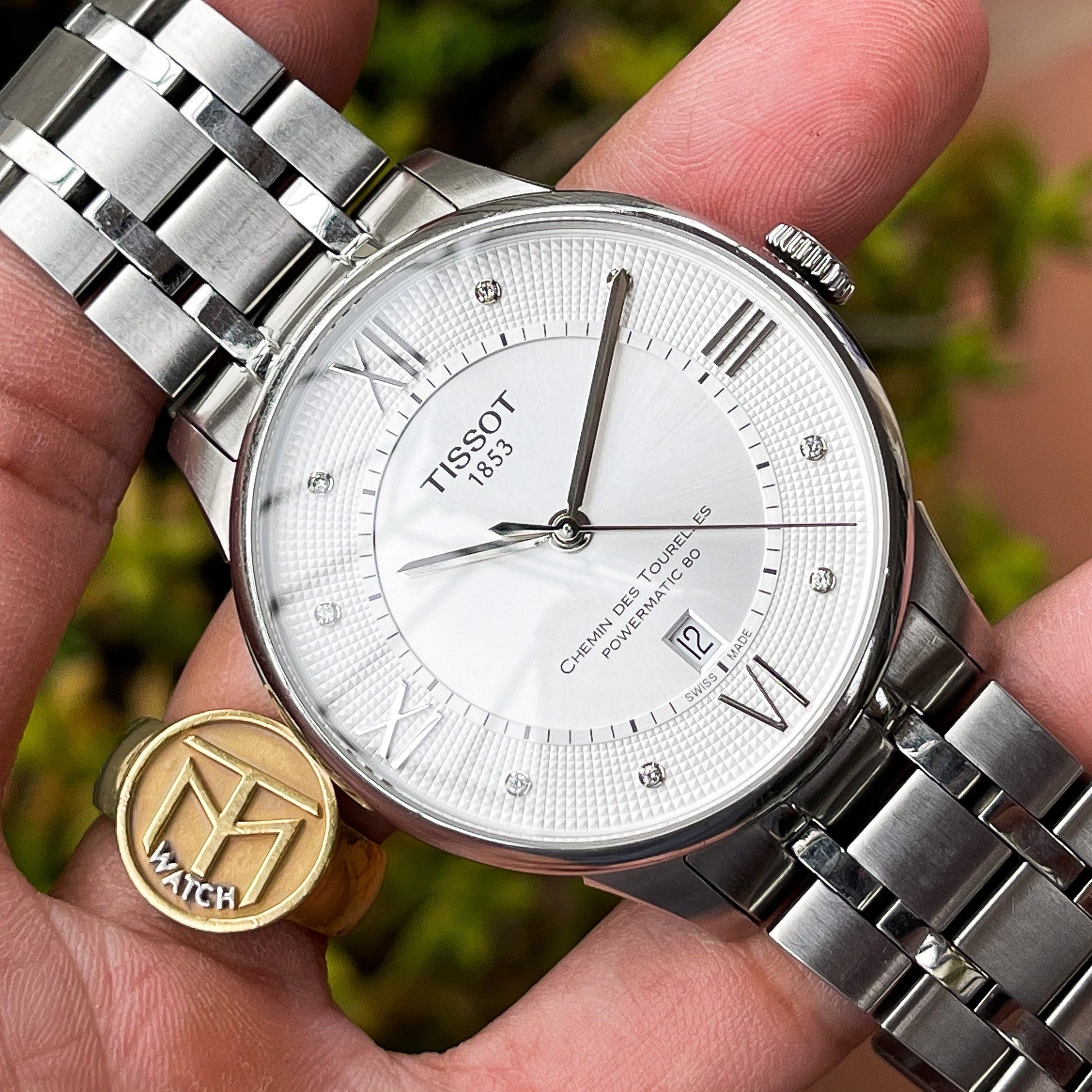  Shop Authentic Tissot Chemin Des Tourelles Powermatic 80 Diamonds Silver Dial Silver Steel Strap Watch for Men - T099.407.11.033.00 - Luxxuri