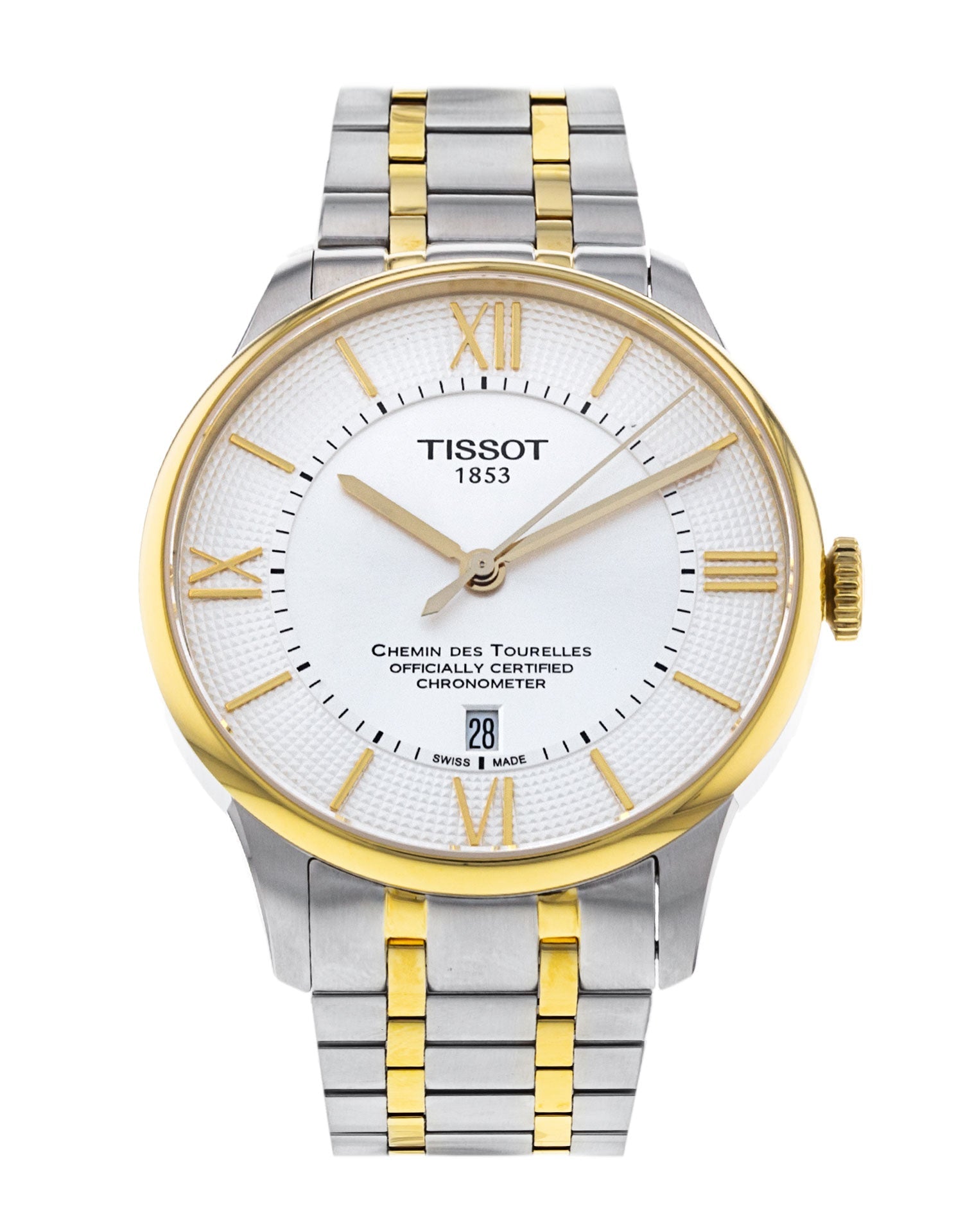  Shop Authentic Tissot Chemin Des Tourelles Powermatic 80 Cosc Silver Dial Two Tone Steel Strap Watch For Men - T099.408.22.038.00 - Luxxuri