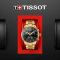  Shop Authentic Tissot Chrono XL Classic Black Dial Gold Steel Strap Watch for Men - T116.617.33.051.00 - Luxxuri