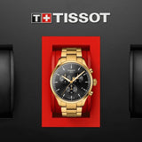  Shop Authentic Tissot Chrono XL Classic Black Dial Gold Steel Strap Watch for Men - T116.617.33.051.00 - Luxxuri