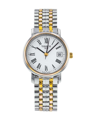  Shop Authentic Tissot T Classic Desire Two Tone Quartz Watch For Women - T52.2.281.13 - Luxxuri