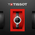  Shop Authentic Tissot T Lady Flamingo Black Dial Black Leather Strap Watch For Women - T094.210.16.051.00 - Luxxuri
