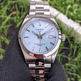  Shop Authentic Tissot Gentleman Powermatic 80 Silicium Ice Blue Silver Steel Strap Watch For Men - T127.407.11.351.00 - Luxxuri