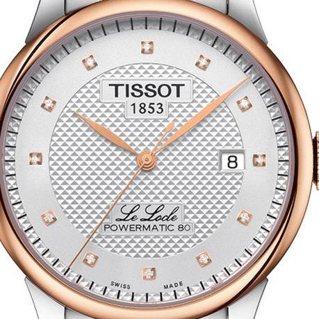  Shop Authentic Tissot Le Locle Powermatic 80 Diamonds Silver Dial Two Tone Steel Strap Watch For Men - T006.407.22.036.01 - Luxxuri