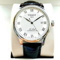  Shop Authentic Tissot Le Locle Powermatic 80 Silver Dial Black Leather Strap Watch For Men - T006.407.16.033.00 - Luxxuri
