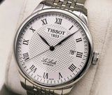  Shop Authentic Tissot T Classic Le Locle Automatic White Dial Silver Steel Strap Watch For Men - T41.1.483.33 - Luxxuri