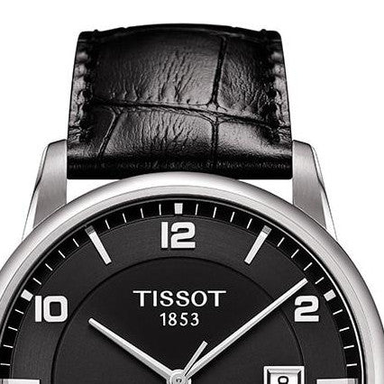  Shop Authentic Tissot Luxury Powermatic 80 Black Dial Black Leather Strap Watch For Men - T086.407.16.057.00 - Luxxuri