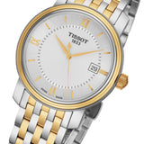  Shop Authentic Tissot T Classic Bridgeport Silver Dial Two Tone Mesh Bracelet Watch For Men - T097.410.22.038.00 - Luxxuri