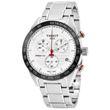  Shop Authentic Tissot T Sport PRS 516 Chronograph White Dial Silver Steel Strap Watch For Men - T100.417.11.031.00 - Luxxuri