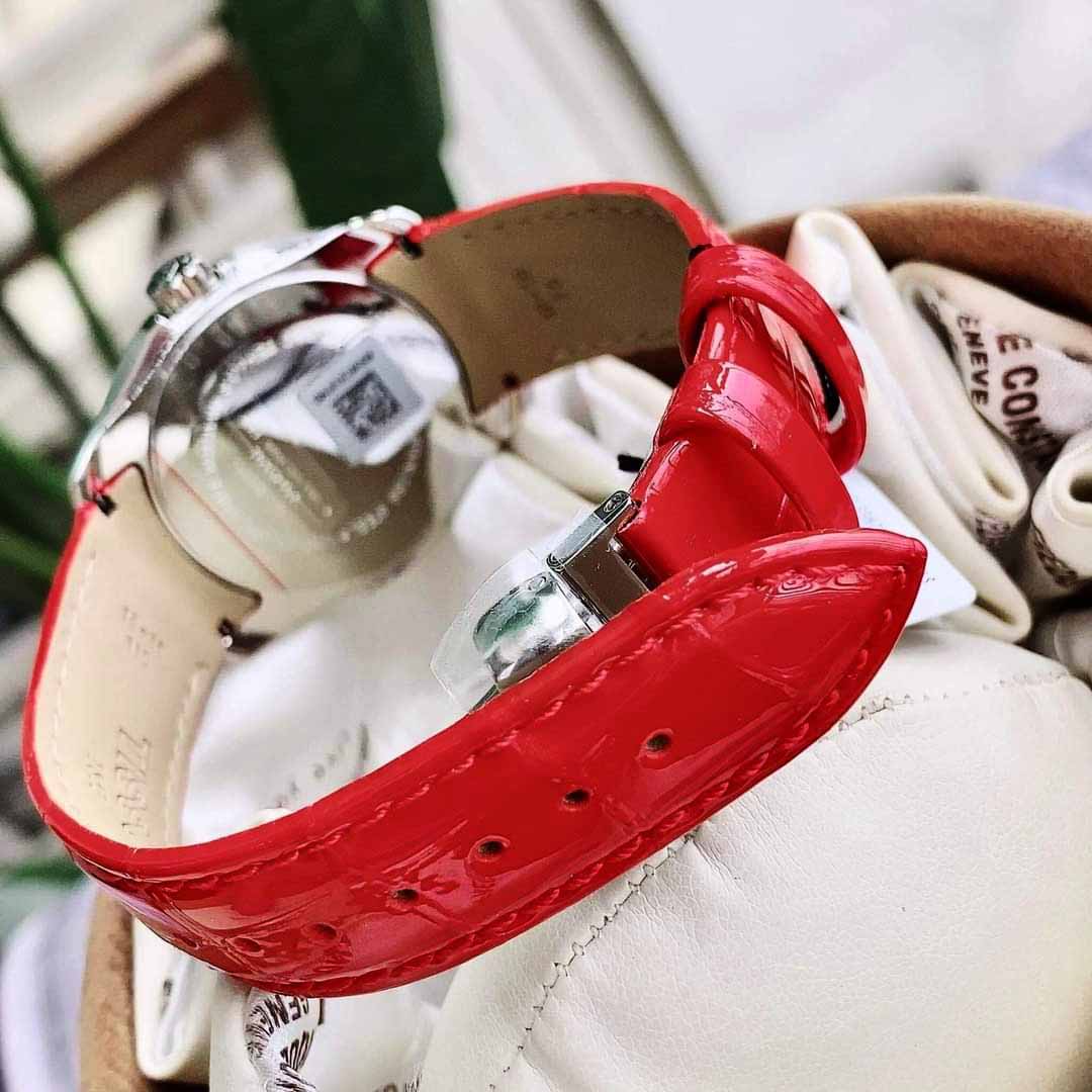 Shop Authentic Tissot Couturier Lady Silver Dial Red Leather Strap Watch for Women - T035.210.16.031.01 - Luxxuri