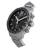  Shop Authentic Tissot Quickster Chronograph Black Dial Silver Steel Strap Watch For Men - T095.417.11.067.00 - Luxxuri