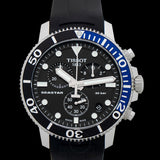  Shop Authentic Tissot Seastar 1000 Chronograph Black Dial Black Rubber Strap Watch For Men - T120.417.17.051.02 - Luxxuri