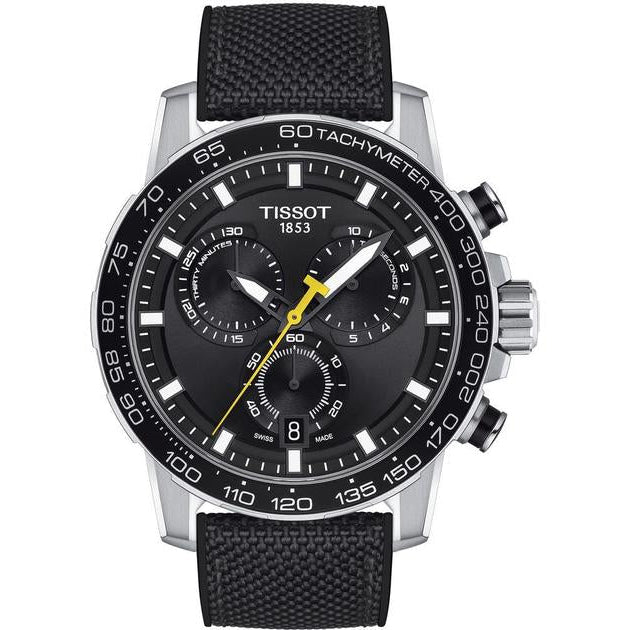  Shop Authentic Tissot Supersport Chrono Black Dial Black Nylon Strap Watch for Men - T125.617.17.051.02 - Luxxuri