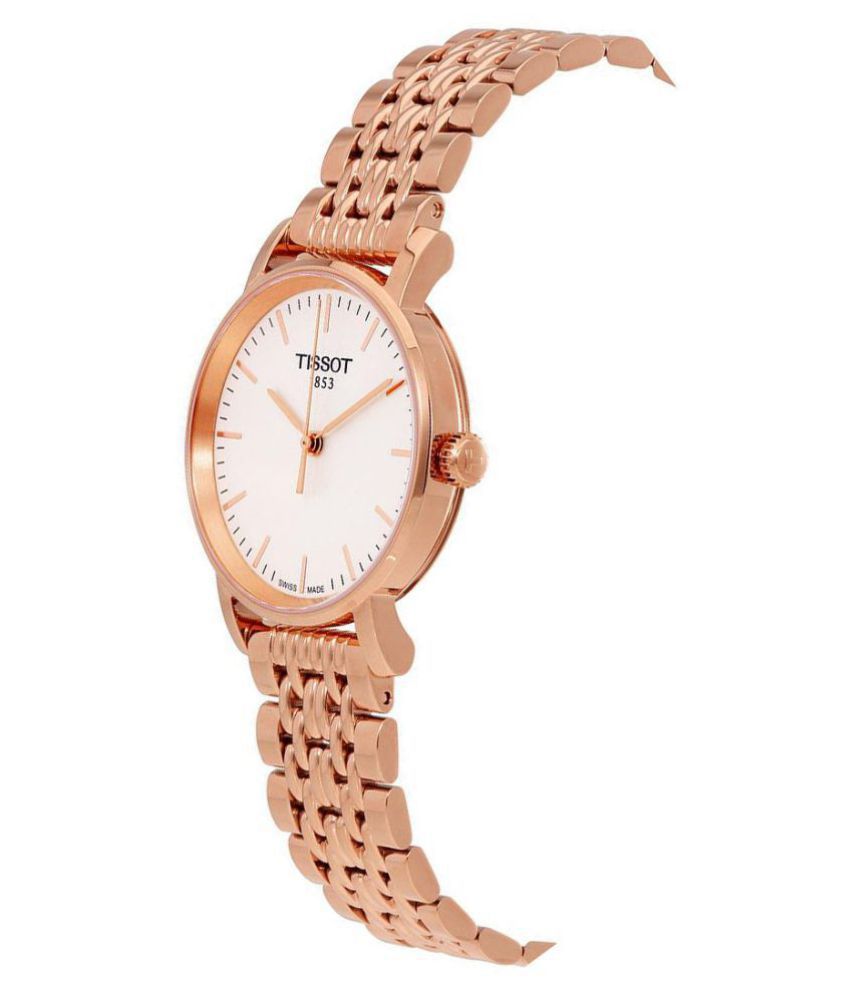  Shop Authentic Tissot T Classic Everytime Small White Dial Rose Gold Mesh Bracelet Watch For Women - T109.210.33.031.00 - Luxxuri