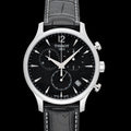 Tissot T Classic Tradition Chronograph Black Dial Black Leather Strap Watch For Men - T063.617.16.057.00