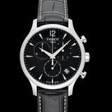  Shop Authentic Tissot T Classic Tradition Chronograph Black Dial Black Leather Strap Watch For Men - T063.617.16.057.00 - Luxxuri