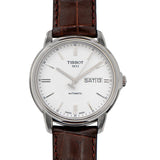  Shop Authentic Tissot Automatics III Steel White Dial Brown Leather Strap Watch For Men - T065.430.16.031.00 - Luxxuri