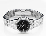  Shop Authentic Tissot Carson Automatic Black Dial Silver Steel Strap Watch For Women - T085.207.11.051.00 - Luxxuri