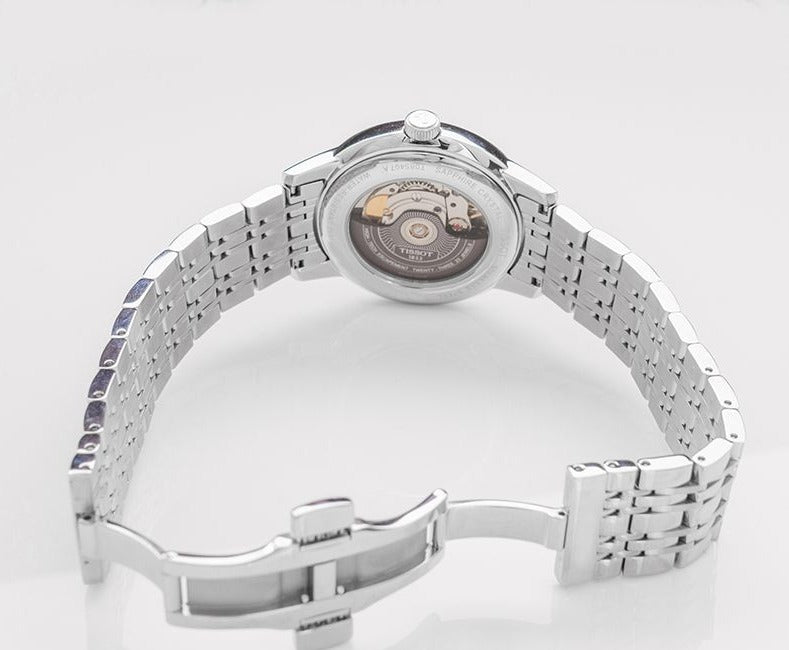  Shop Authentic Tissot Classic Carson Powermatic 80 Black Dial Silver Steel Strap Watch For Men - T085.407.11.051.00 - Luxxuri