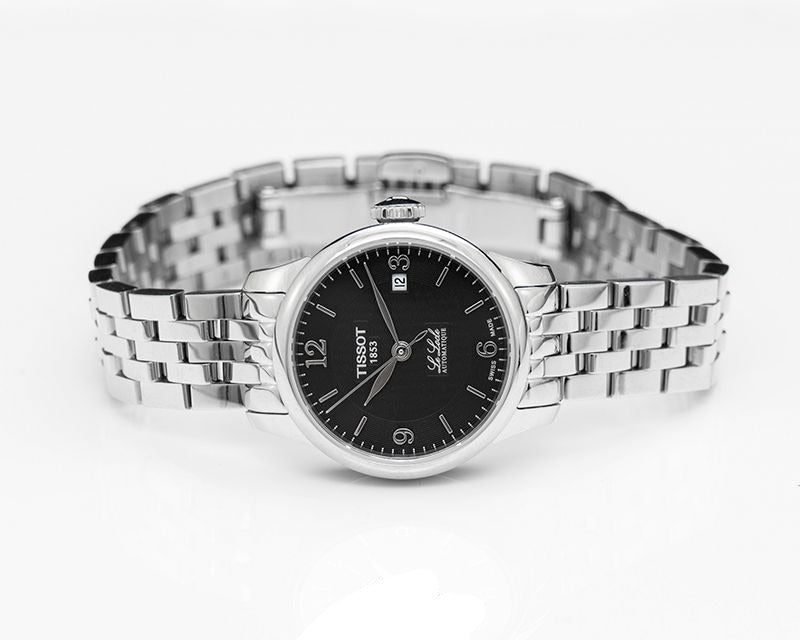  Shop Authentic Tissot Le Locle Small Automatic Black Dial Silver Steel Strap Watch For Women - T41.1.183.54 - Luxxuri