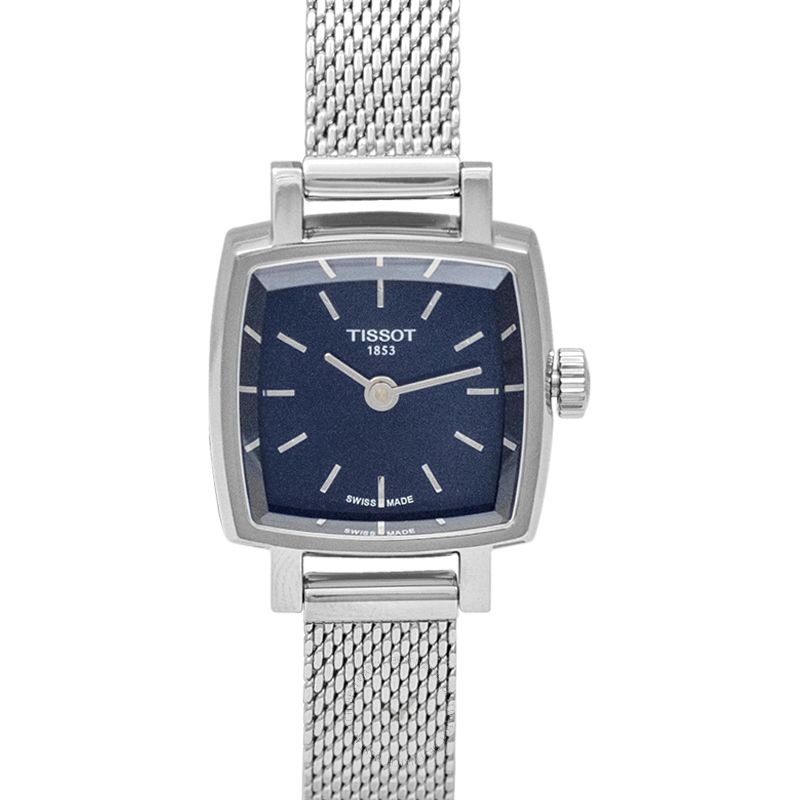  Shop Authentic Tissot Lovely Square Blue Dial Silver Mesh Bracelet Watch For Women - T058.109.11.041.00 - Luxxuri