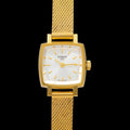  Shop Authentic Tissot Lovely Square Silver Dial Gold Mesh Bracelet Watch For Women - T058.109.33.031.00 - Luxxuri