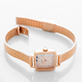  Shop Authentic Tissot Lovely Square Lady Quartz Rose Gold Dial Rose Gold Mesh Bracelet Watch For Women - T058.109.33.456.00 - Luxxuri