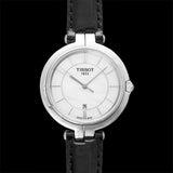  Shop Authentic Tissot T Lady Flamingo Mother of Pearl White Dial Black Leather Strap Watch for Women - T094.210.16.111.00 - Luxxuri