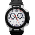 Tissot T Race Chronograph White Dial Black Rubber Strap Watch for Men - T048.417.27.037.00