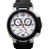  Shop Authentic Tissot T Race Chronograph White Dial Black Rubber Strap Watch for Men - T048.417.27.037.00 - Luxxuri