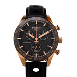  Shop Authentic Tissot PRS 516 Chronograph Black Dial Black Leather Strap Watch For Men - T100.417.36.051.00 - Luxxuri