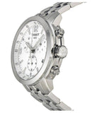  Shop Authentic Tissot PRC 200 Chronograph White Dial Silver Steel Strap Watch For Men - T055.417.11.017.00 - Luxxuri