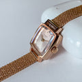  Shop Authentic Tissot Lovely Square Lady Quartz Rose Gold Dial Rose Gold Mesh Bracelet Watch For Women - T058.109.33.456.00 - Luxxuri