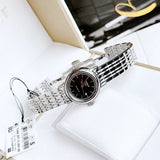  Shop Authentic Tissot Carson Automatic Black Dial Silver Steel Strap Watch For Women - T085.207.11.051.00 - Luxxuri