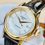  Shop Authentic Tissot Carson Automatic White Dial Brown Leather Strap Watch For Women - T085.207.36.011.00 - Luxxuri
