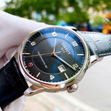  Shop Authentic Tissot Luxury Powermatic 80 Black Dial Black Leather Strap Watch For Men - T086.407.16.057.00 - Luxxuri