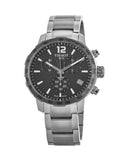  Shop Authentic Tissot Quickster Chronograph Black Dial Silver Steel Strap Watch For Men - T095.417.11.067.00 - Luxxuri