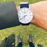  Shop Authentic Tissot T Classic Everytime Large White Dial Blue NATO Strap Watch For Men - T109.610.17.037.00 - Luxxuri