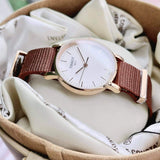  Shop Authentic Tissot Everytime Desire White Dial Maroon NATO Strap Watch for Women - T109.210.37.031.00 - Luxxuri