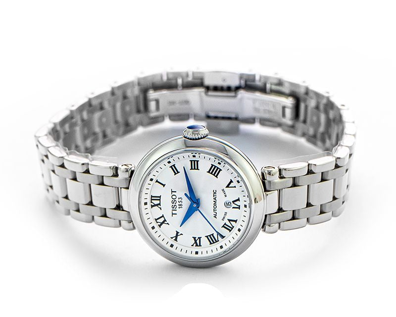  Shop Authentic Tissot Bellissima Automatic Silver Dial Silver Steel Strap Watch For Women - T126.207.11.013.00 - Luxxuri